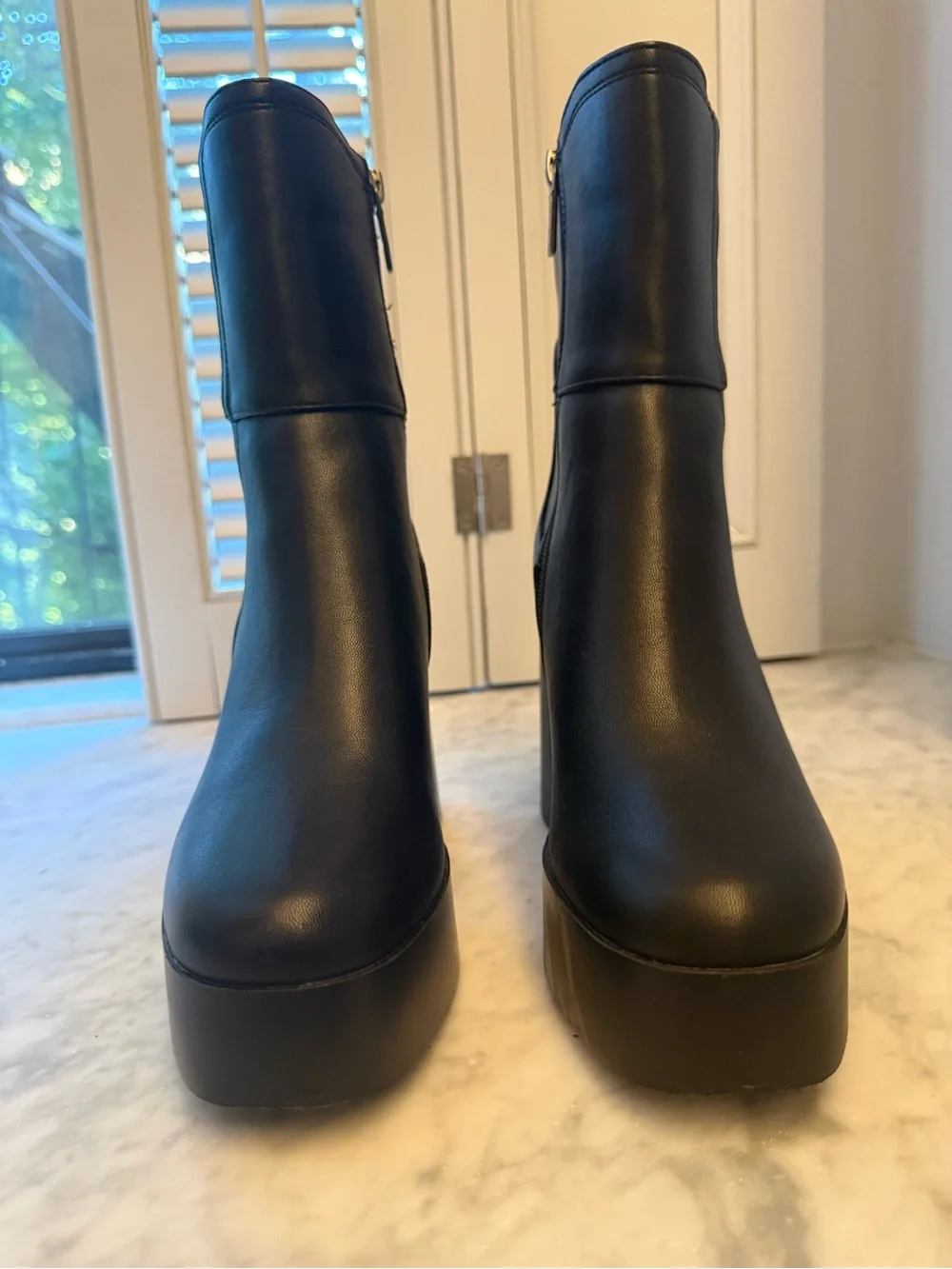 XTI Black Platform Boots